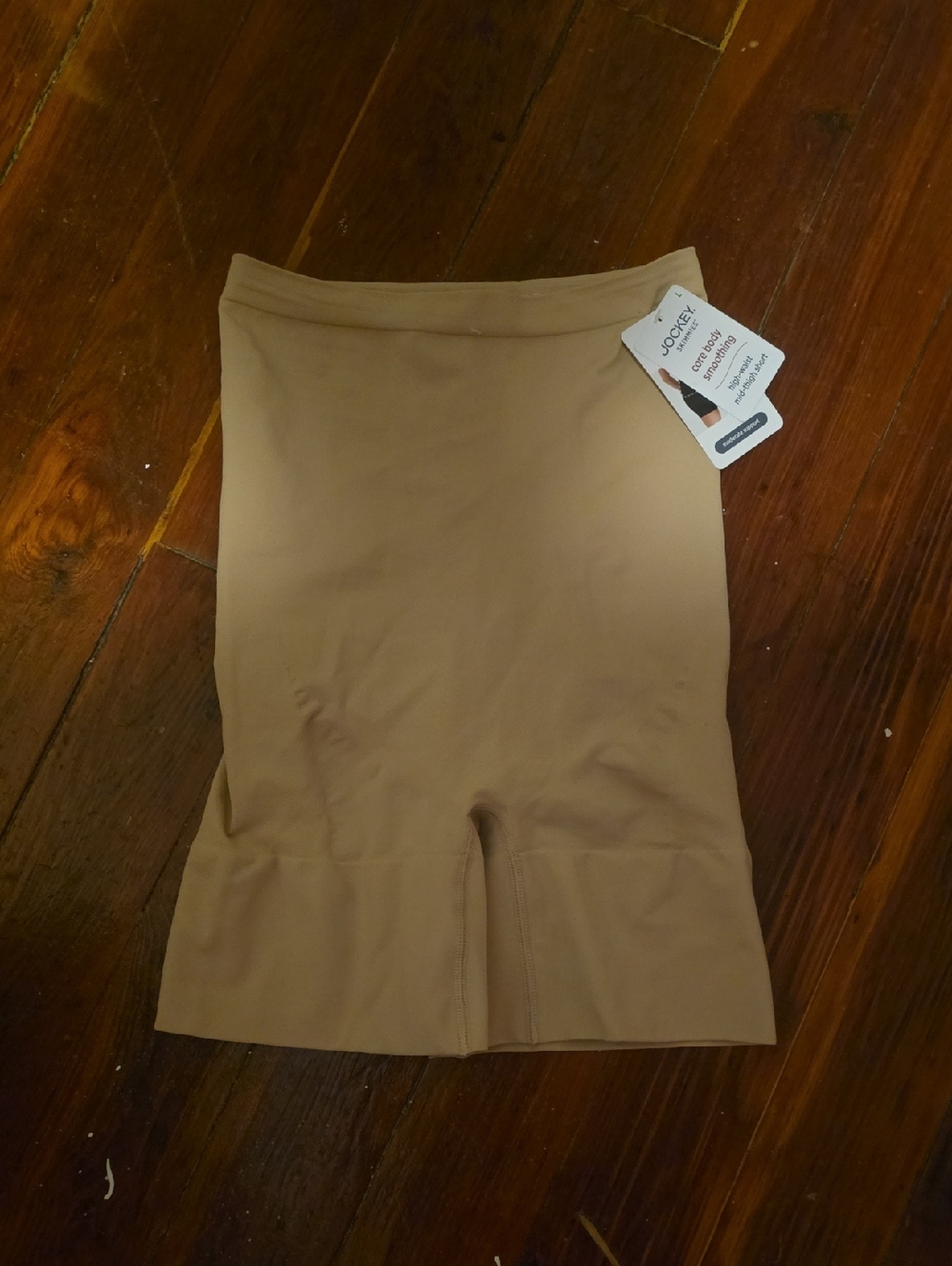 Jockey Beige High-Waist Shaping Shorts Large
